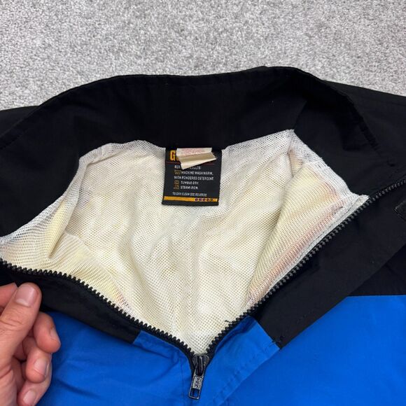 Vintage Bellwether Gore-tex Windbreaker Jacket Mens Large Blue Black Full Zip - Picture 16 of 16